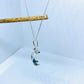 AquaBlueSeaGlassSilverNecklace3Coastal Shore Designs - Norfolk